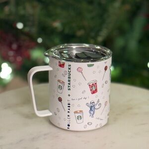 Starbucks Roller Rabbit Coffeehouse Bonanza Monkey Stainless Steel Mug